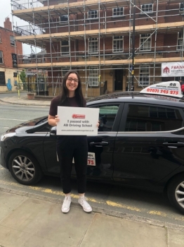 Well done to Ellin May Ha for passing her practical test at West Didsbury on 7/6/19