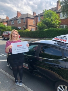 Congratulations to Katie for passing her practical test first time on 16/7/19.