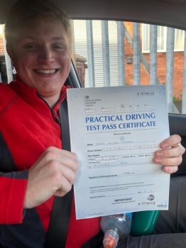 Congratulations to Lewis for passing first time at Sale on 16/12/19.