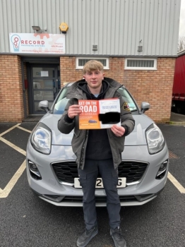 Well done to Lewis for passing his practical test first time with just 1 fault at Bolton on 27/1/23.