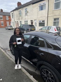 Congratulations to Tobs for passing her practical test at Cheetham Hill on 4/3/22 with just 3 faults.