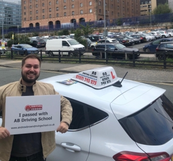 Well done Rob for passing your practical test at Cheetham Hill on 10/9/19