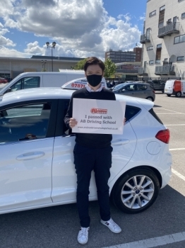 Congratulations goes to Sharna For passing her test first time at Sale on 6th May 2021