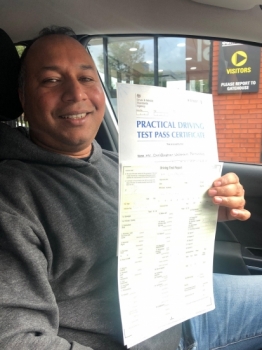 Well done to Christopher for passing his practical test on 8/10/19 at Sale....