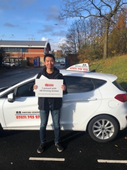 Congratulations to Neil for passing his practical test at Cheetham Hill on 15/11/19.