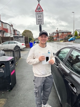 Congratulations to Will for passing his practical test first time at Bolton on 20/10/23.